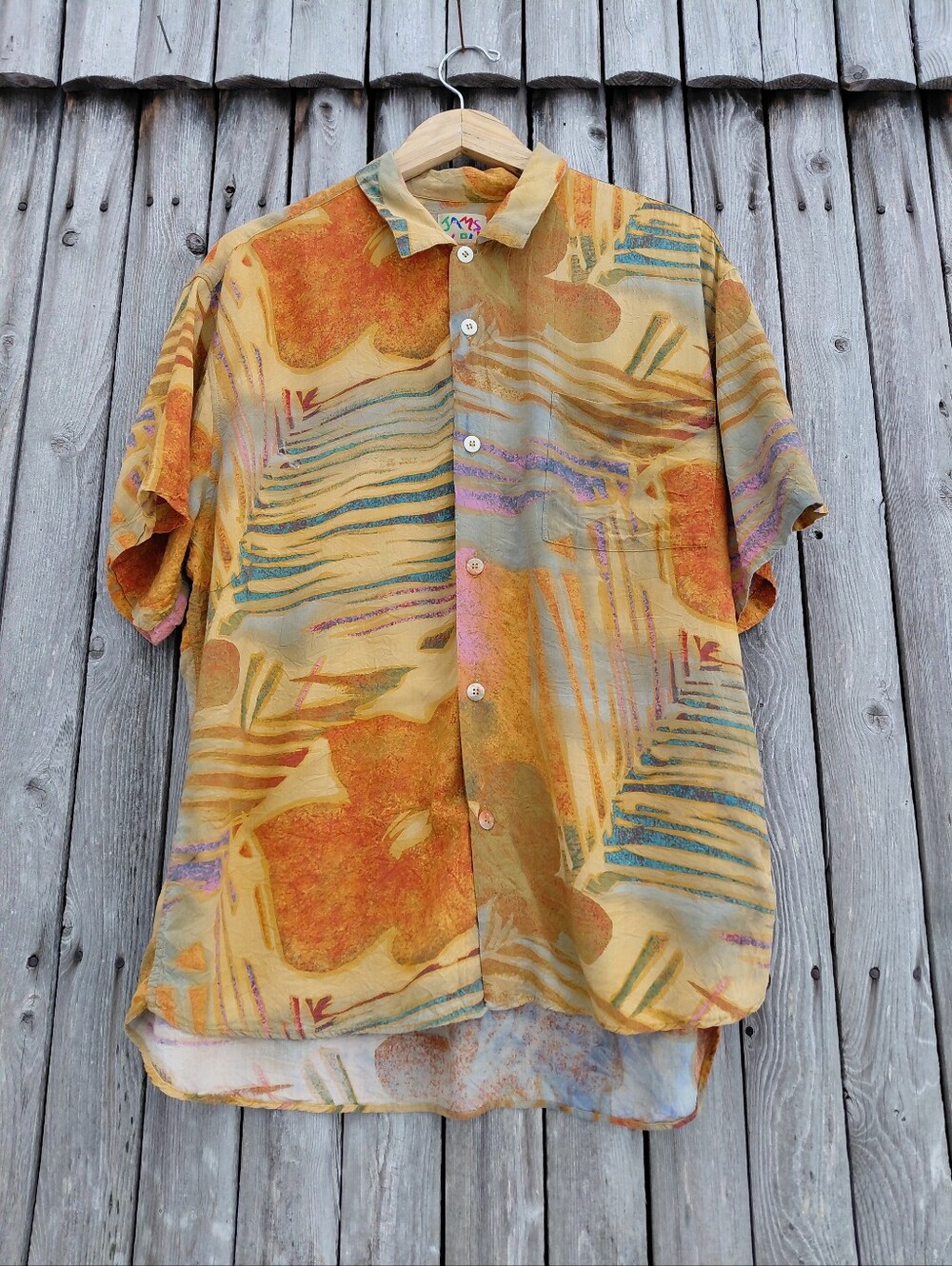 Vintage 90s Jams World tropical print short sleeve button down - Mens XL